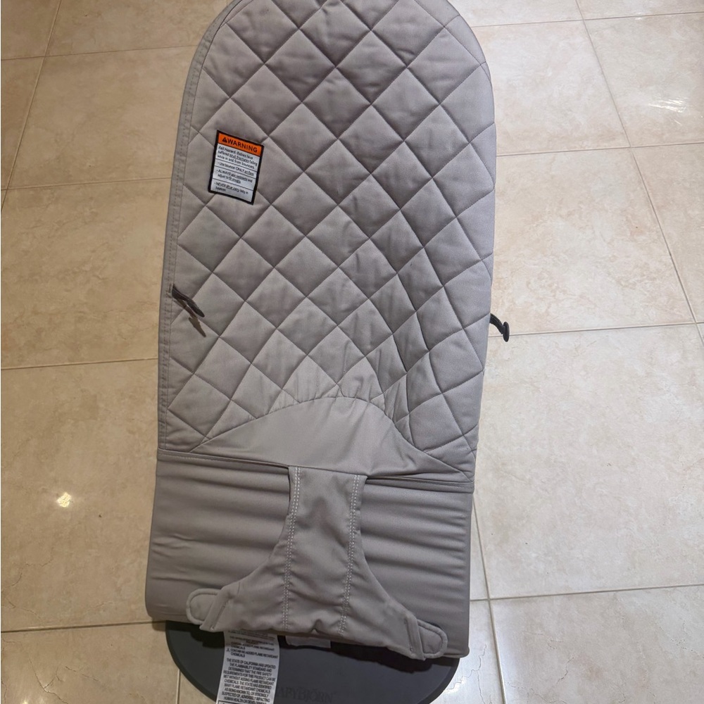 BabyBjorn Light Gray Quilted Baby Bouncer Seat Cover